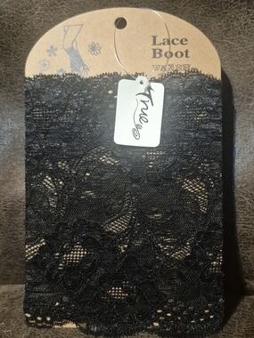 True & Co. Black Lace Boot Cuff